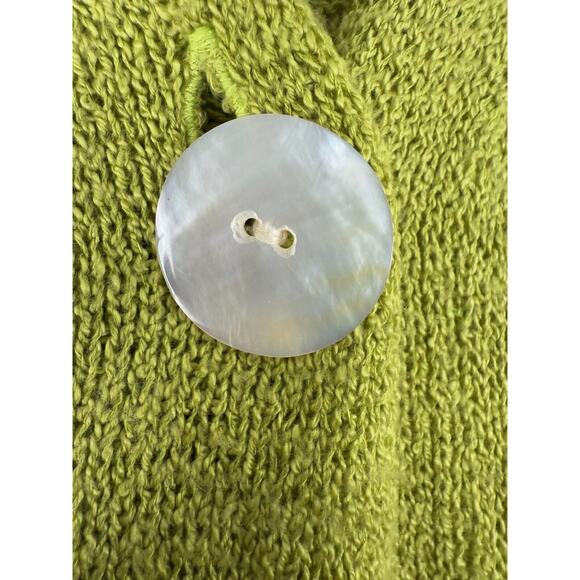 Kintamani Wind River Sz L Single Shell Button Cardigan Loose Knit Sheer Lightwei - Picture 2 of 9
